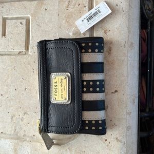 New leather fossil wallet